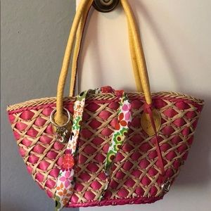 Brighton straw purse